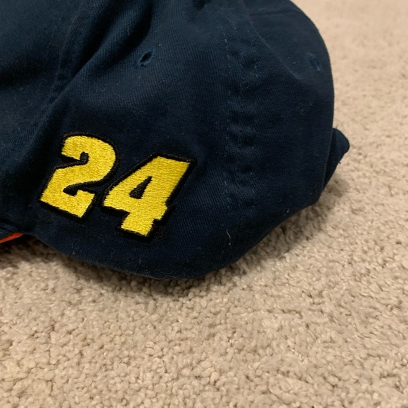 Vintage Jeff Gordon NASCAR Strapback Hat Big Logo Racing Cap - Picture 5 of 7